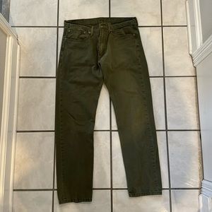 LEVI 502™ TAPER FIT MEN'S JEANS / 34x34 / GREEN
